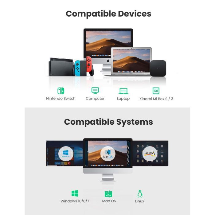 Переходник USB 3.0 to Ethernet RJ45 1000 Mb CR111 Black Ugreen (20256) изображение 7