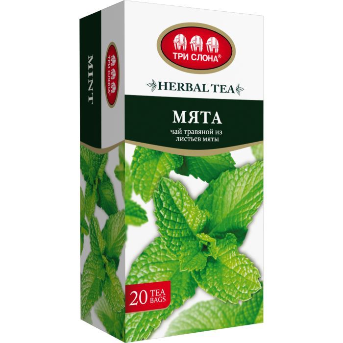 Чай Три Слона "Мята" 20х1 г (ts.14726)