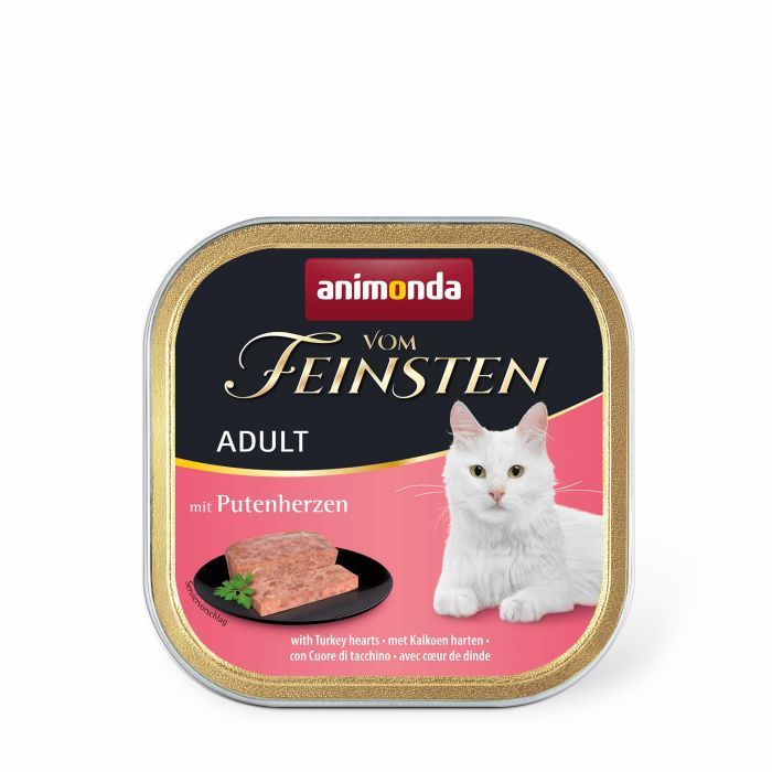 Паштет для кошек Animonda Vom Feinsten Adult with Turkey hearts 100 г (4017721832038)