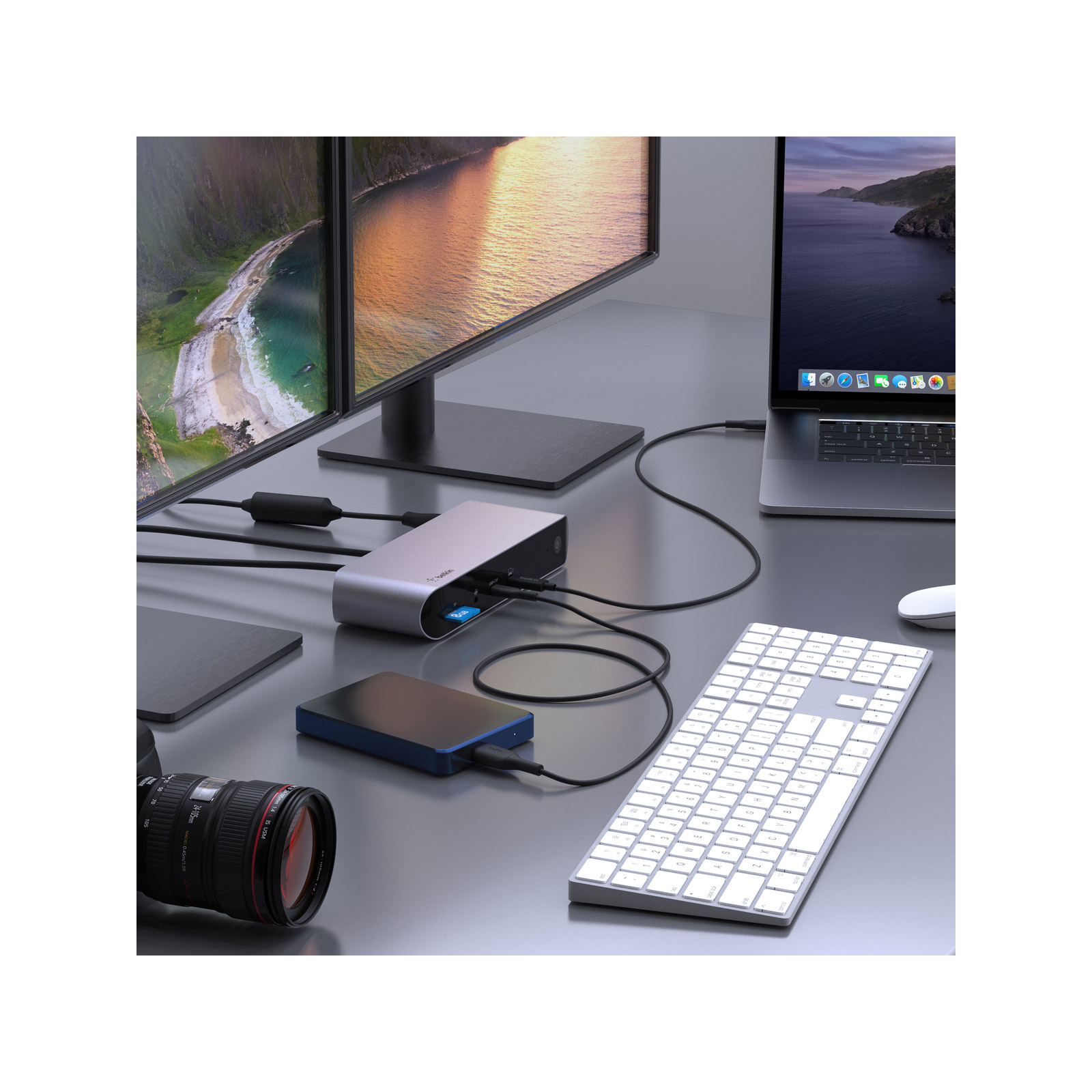 Порт-репликатор Belkin USB-C Pro Thunderbolt 4 Dock Triple Display Dock 8K (INC006VFSGY) изображение 8