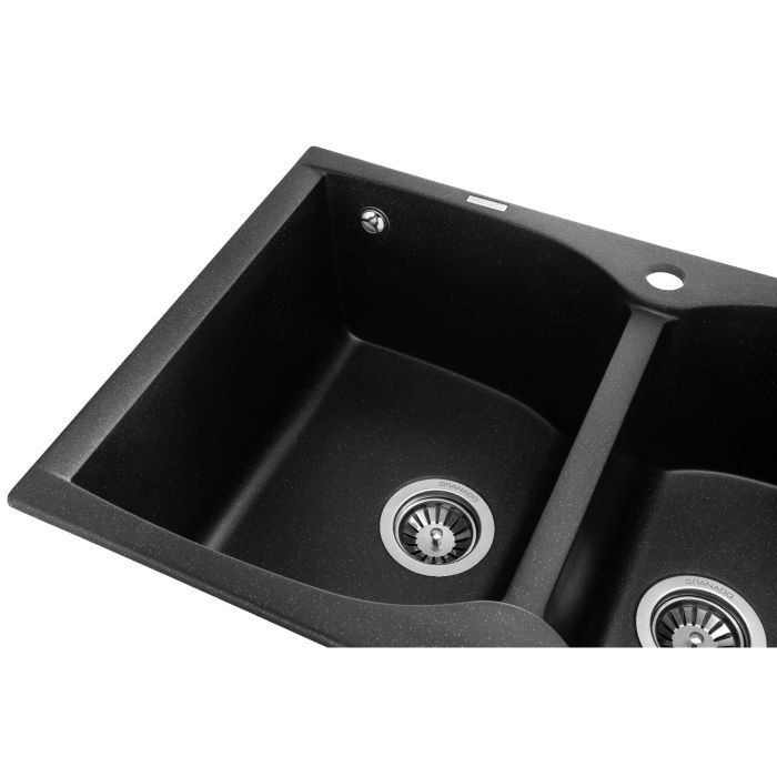 Мийка кухонна GRANADO CORDOBA black shine (gr1201) зображення 5