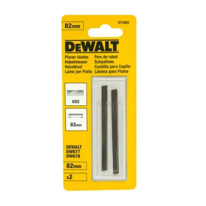 Ніж змінний DeWALT для рубанка HSS, 82 мм, 1 пара. (DT3905)