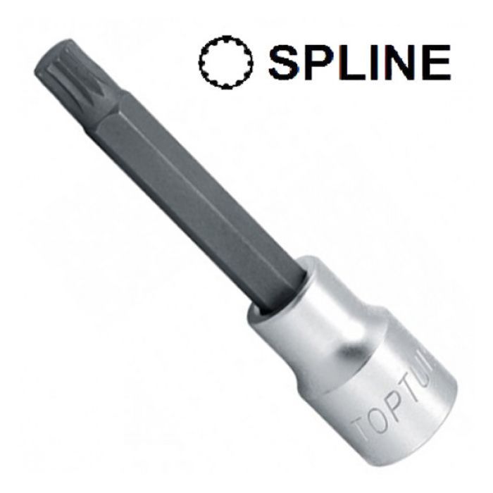 Торцева головка Toptul SPLINE M8 L100мм 1/2" (BCJA1608)