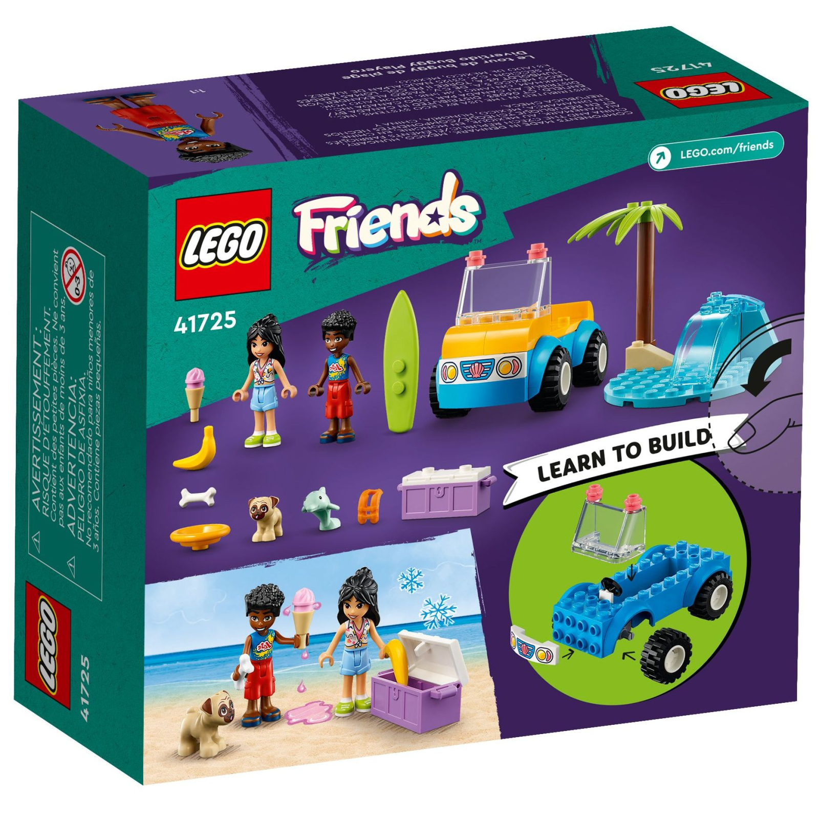 Конструктор LEGO Friends Розваги на пляжному кабріолеті (41725) зображення 8