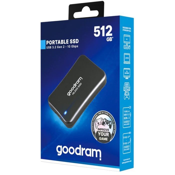 Накопичувач SSD USB 3.2 512GB HL200 Goodram (SSDPR-HL200-512) зображення 5