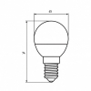 Лампочка Eurolamp G45 прозрачная 5W E14 3000K (LED-G45-05143(D)clear) зображення 4