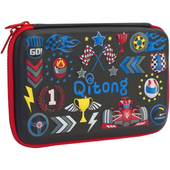 Пенал Cool For School з тисненням 1 відділення Блакитний (QT-3992-Blue)