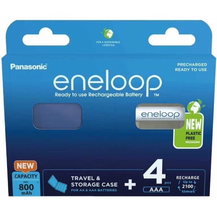 Акумулятор Panasonic Eneloop AAA 800mAh NI-MH * 4 + Сase (BK-4MCDEC4BE)