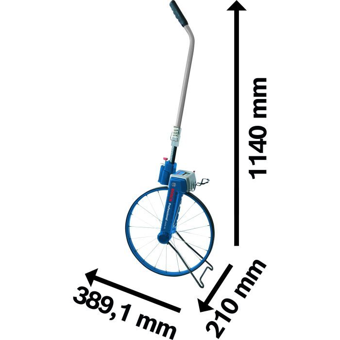 Рулетка Bosch Professional курвиметр GWM 40 D колеса (объем) 389.1мм (1.22м) (0.601.074.100) изображение 6