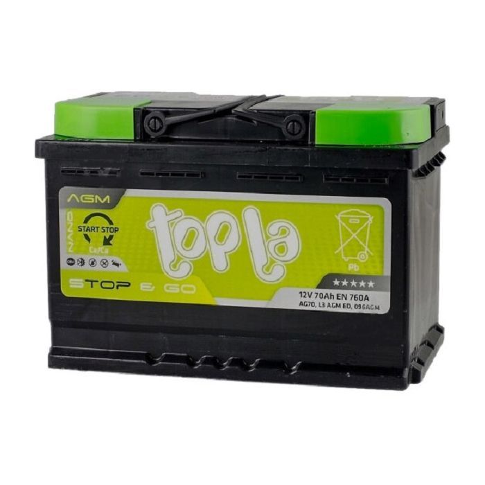 Аккумулятор автомобильный Topla 70 Ah/12V EFB Japan Euro (112 270)