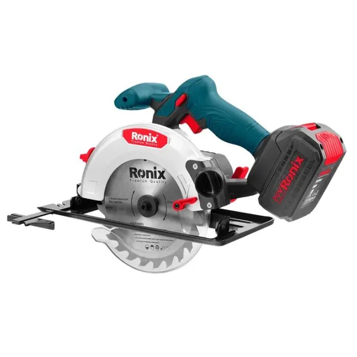 Дисковая пила Ronix циркулярная 20Вт, 165мм, 4Ah x 2 (8609) изображение 2