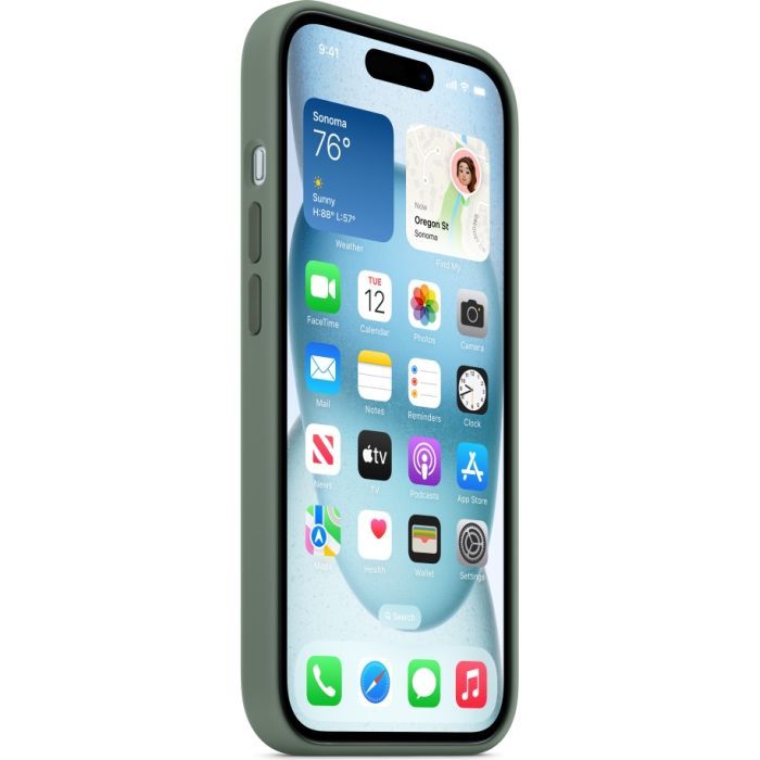Чехол для мобильного телефона Apple iPhone 15 Silicone Case with MagSafe Cypress (MT0X3ZM/A) изображение 7
