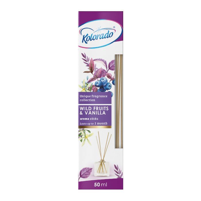 Аромадиффузор Kolorado Aroma Sticks Фрукты и ваниль 50 мл (5902506009868)