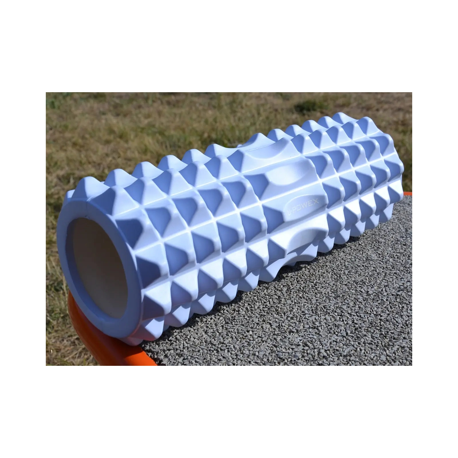 Масажний ролик U-Powex UP_1010 EVA foam roller 33x14см Type 2 Blue (UP_1010_T2_Blue) зображення 7