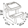 Набор для творчества Smoby Парта-доска "Школьник", с аксесс. 68х21х57,5 см (420107) изображение 6