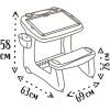 Набір для творчості Smoby Парта-дошка "Школярик", з аксес. 68х21х57,5 см (420107) зображення 6