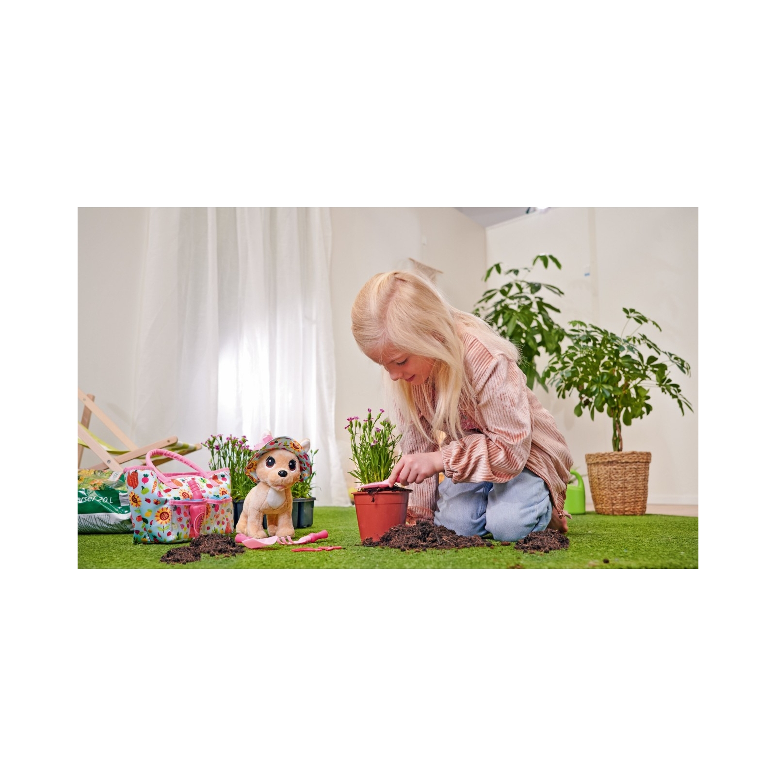Мягкая игрушка Chi Chi Love Собачка Счастливое садоводство с сумочкой и аксессуарами 20 см (5890023) изображение 6