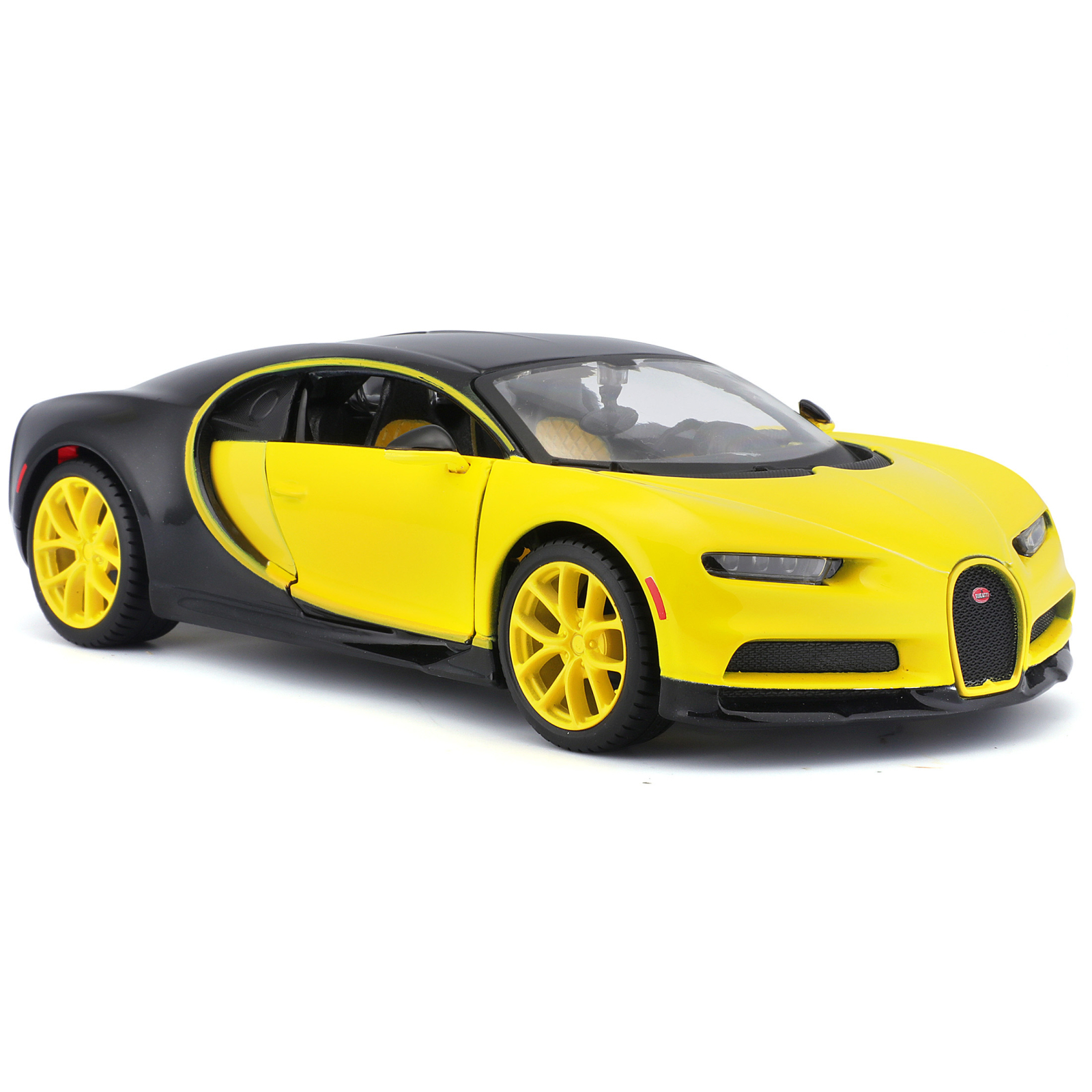 Машина Maisto Bugatti Chiron 1:24 Черно-желтая (31514 black/yellow) изображение 12