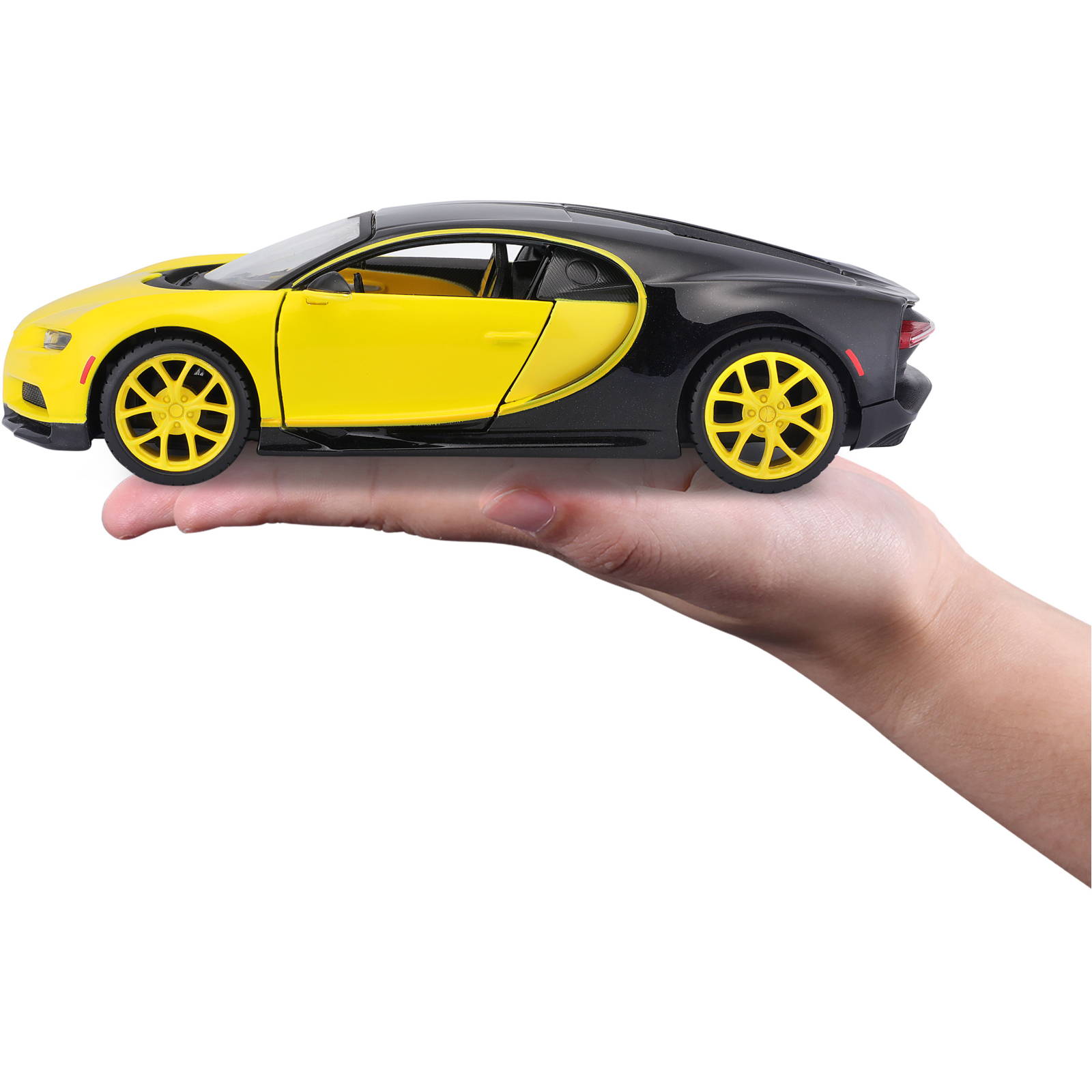 Машина Maisto Bugatti Chiron 1:24 Чорно-жовта (31514 black/yellow) зображення 18