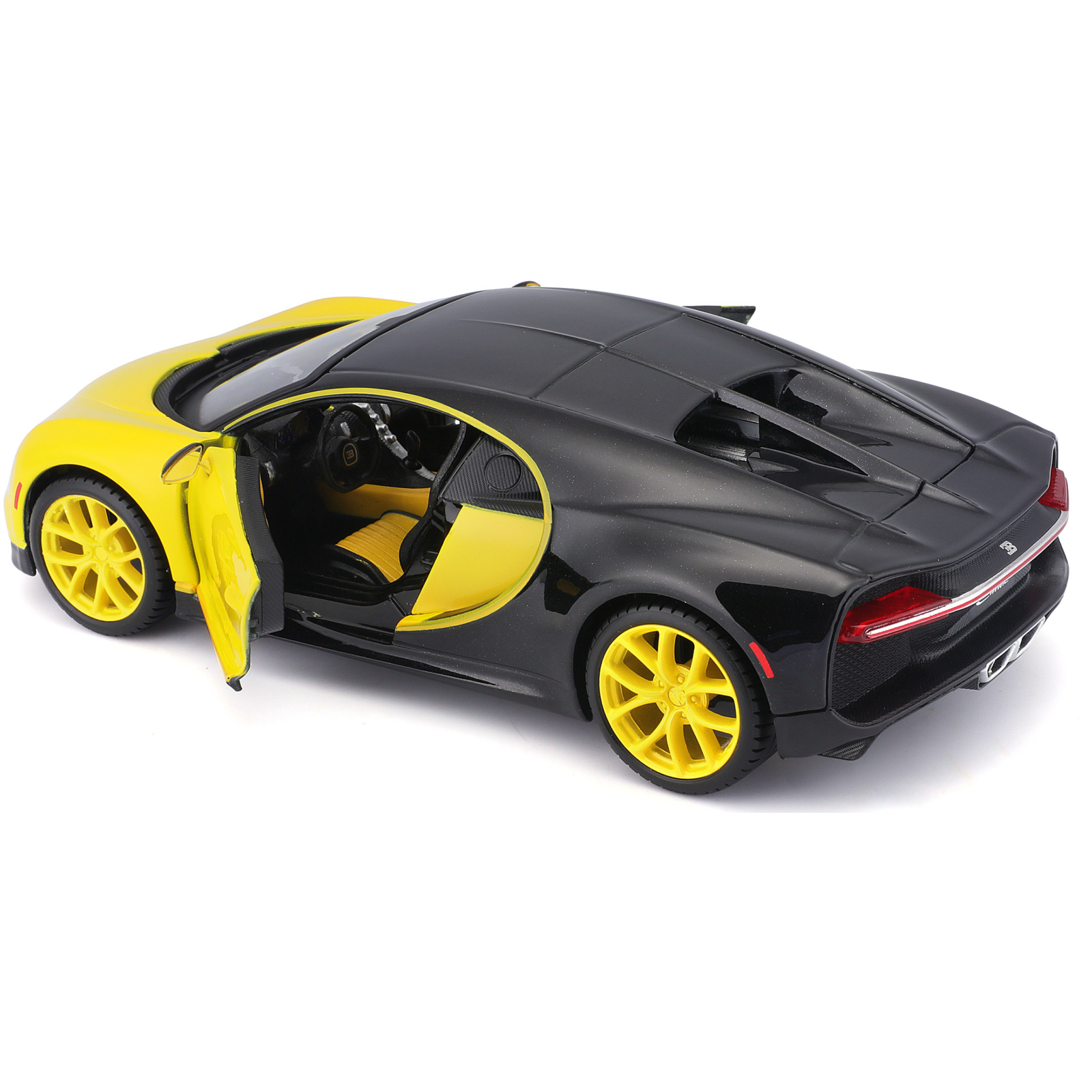 Машина Maisto Bugatti Chiron 1:24 Чорно-жовта (31514 black/yellow) зображення 8