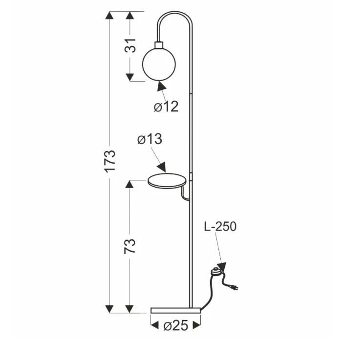 Торшер Candellux 51-00057 VANITY (51-00057) изображение 3