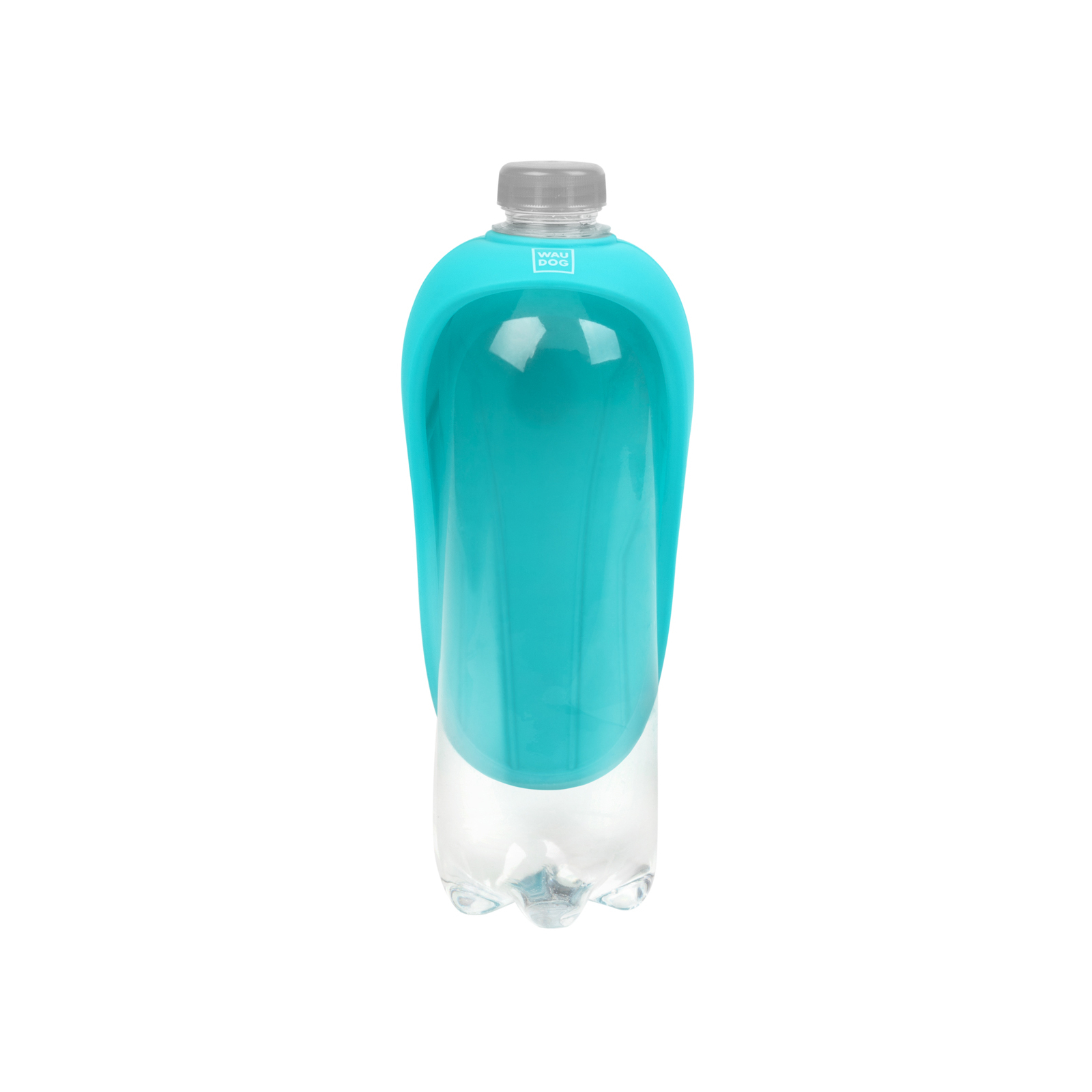 Универсальная посуда для животных WAUDOG Silicone Поилка-насадка на бутылку 165х90 мм голубая (50772) изображение 4