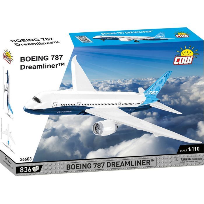 Конструктор Cobi Боинг 787 Дримлайнер 1:110, 836 детали (COBI-26603)