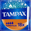 Тампони Tampax Super Plus з аплікатором 18 шт. (8006540716670)