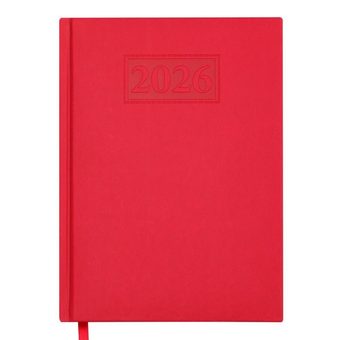 Еженедельник Buromax датированный 2026 GENTLE, А5 красный (BM.2109-05)