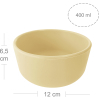 Тарілка дитяча MinikOiOi Bowl глибока тарілка силіконова Mellow Yellow (101080106) зображення 2