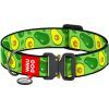 Ошейник для животных WAUDOG Nylon с QR паспортом "Авокадо" металлическая пряжка-фастекс XXL (4535-0048)