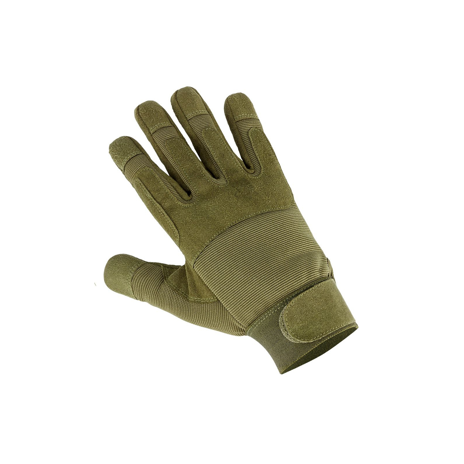 Захисні рукавиці Neo Tools тактичні 100% поліестер та синтетична шкіра, р.10, оливковий (97-608-10) зображення 7