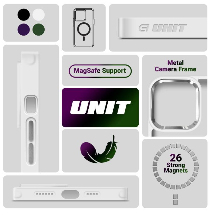 Чохол до мобільного телефона Armorstandart Unit MagSafe Apple iPhone 15 Matte Clear Silver (ARM69348) зображення 5