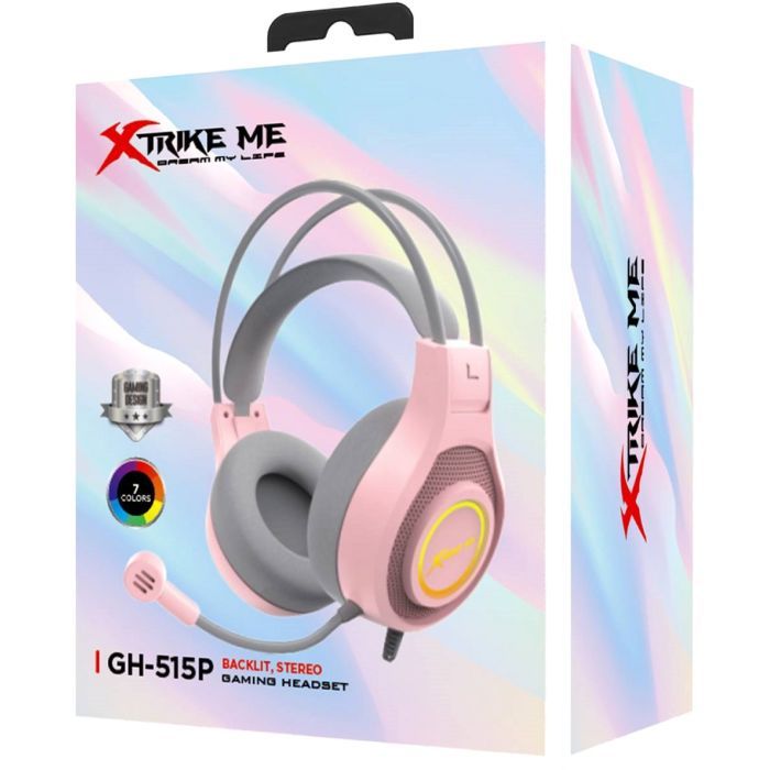 Навушники Xtrike ME GH-515 Pink/Grey (GH-515P) зображення 6