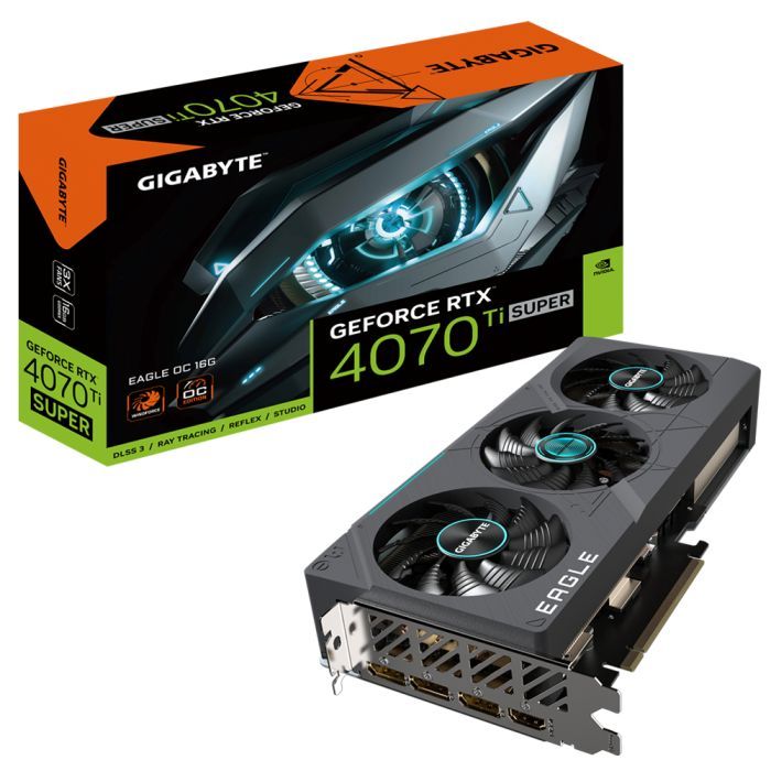 Відеокарта GIGABYTE GeForce RTX4070Ti SUPER 16Gb EAGLE OC (GV-N407TSEAGLE OC-16GD) зображення 2