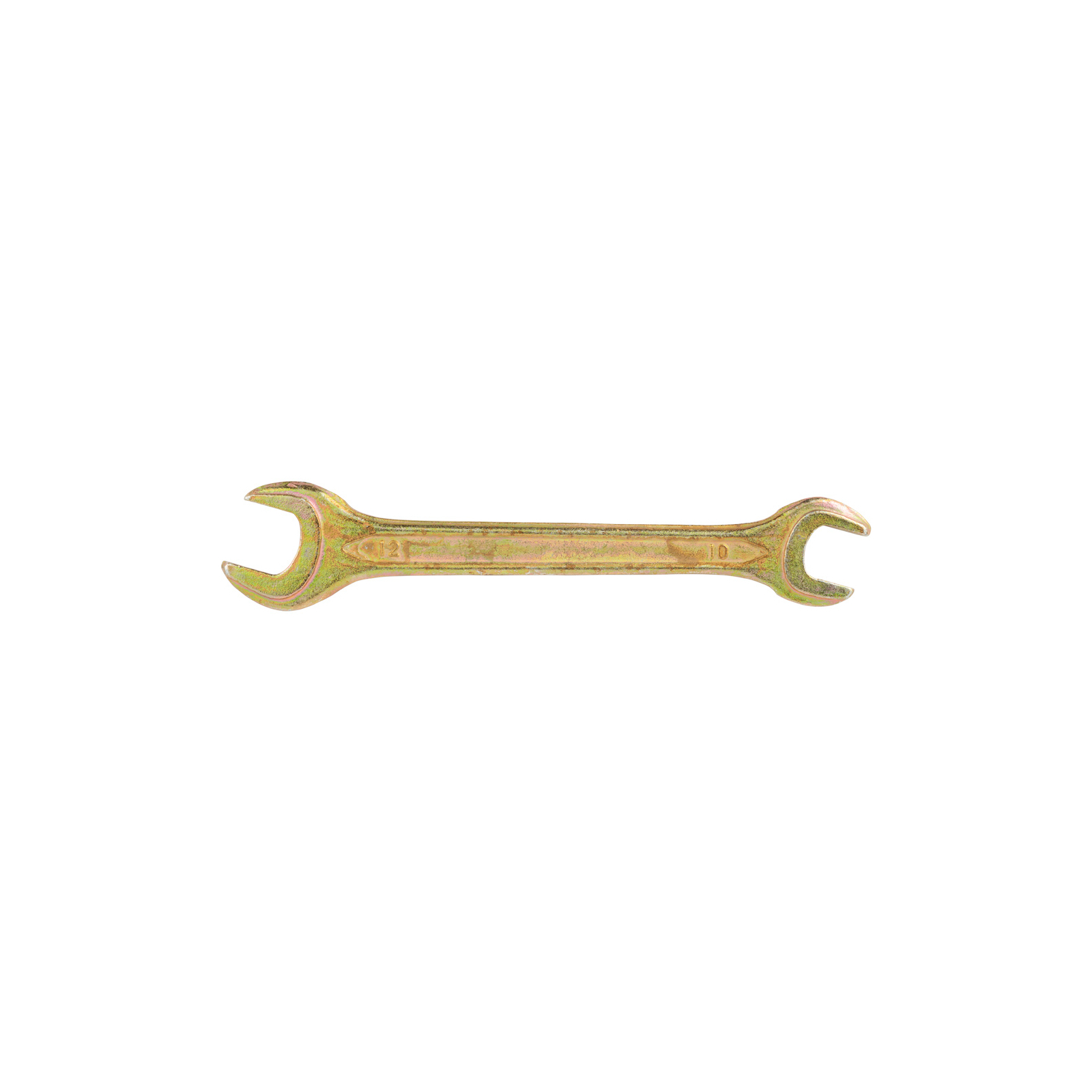 Ключ Sigma ріжковий 10x12мм жовтий цинк (6025121)
