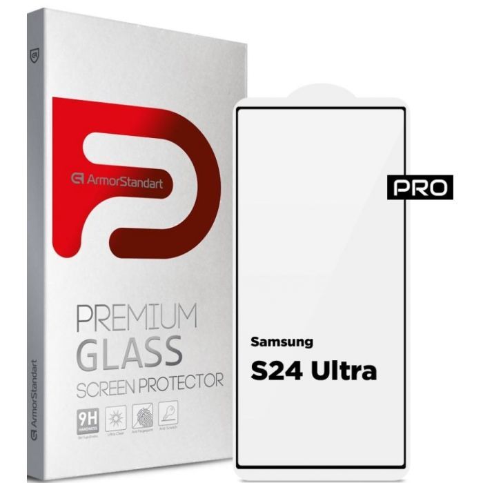 Стекло защитное Armorstandart Pro Samsung S24 Ultra Black (ARM72438)