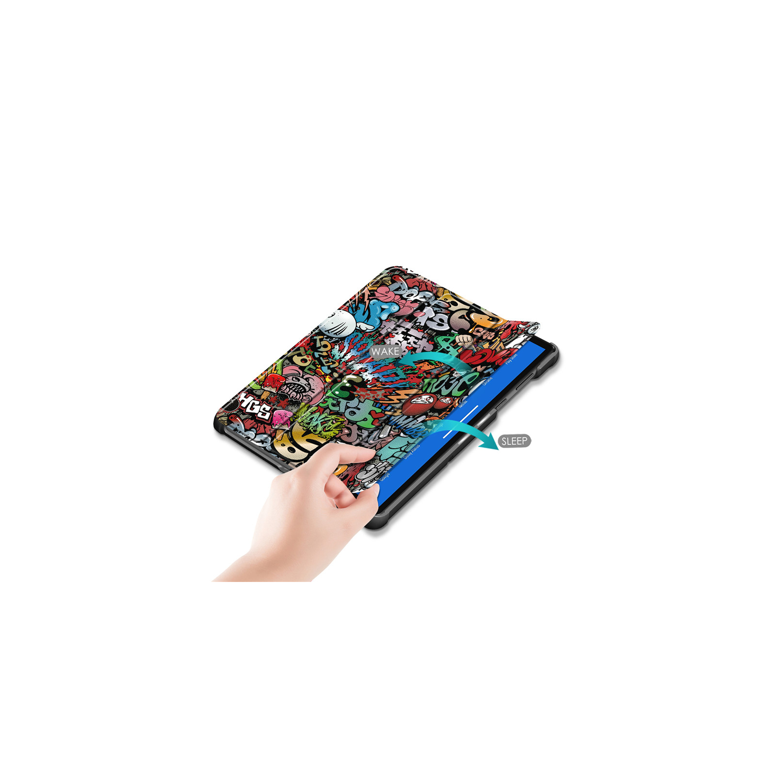 Чехол для планшета BeCover Smart Case Samsung Tab A9 SM-X115 8.7" Graffiti (709914) изображение 5