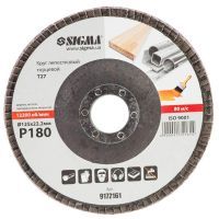 Круг зачистной Sigma лепестковый торцевой Т27 (прямой) 125мм P60 (9172061) изображение 2