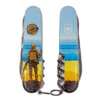 Нож Victorinox Spartan Ukraine 3D 91 мм Марка русскій воєнний корабль ВСЬО (1.3603.7_T3120h)