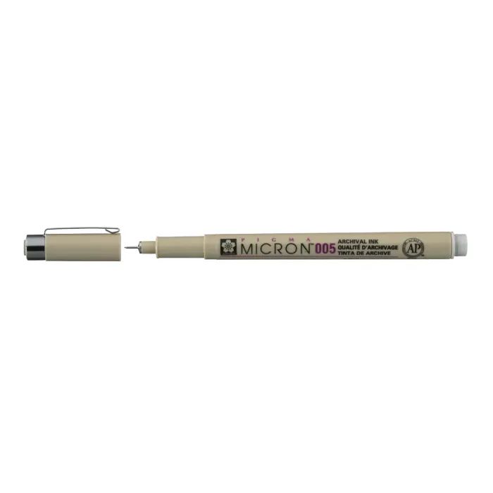 Лайнер Sakura Pigma Micron (0.05) 0,2мм светлый Серый (084511332881)