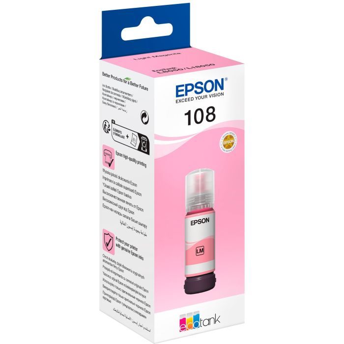 Контейнер з чорнилом Epson 108 EcoTank L8050/L18050 black (C13T09C14A)