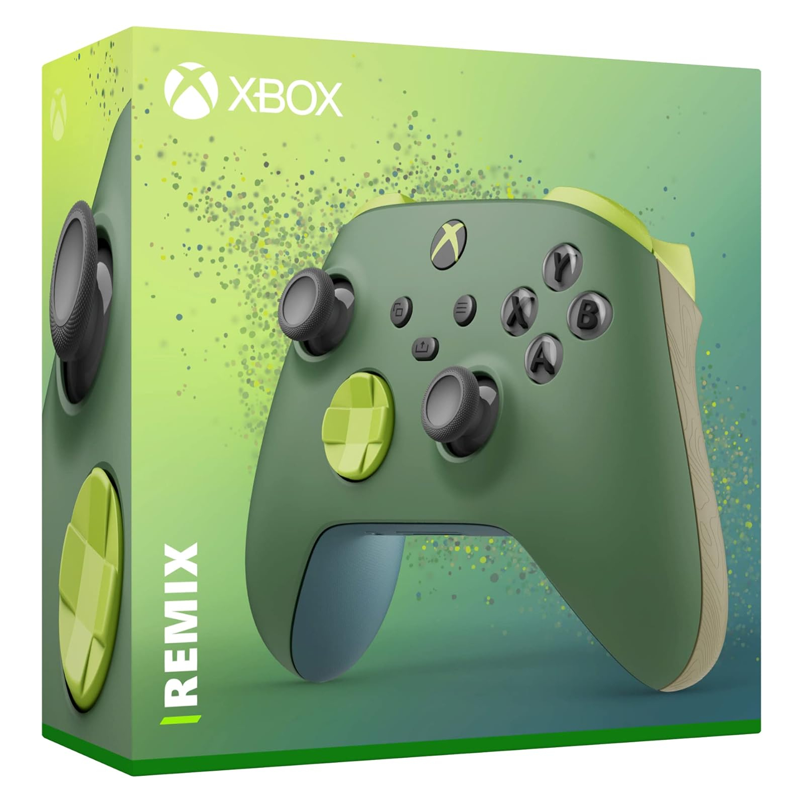 Геймпад Microsoft Xbox Wireless Controller Remix Green Special Edition (QAU-00114) изображение 5