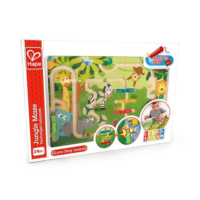 Розвиваюча іграшка Hape Магнітний лабіринт Джунглі (E1714)