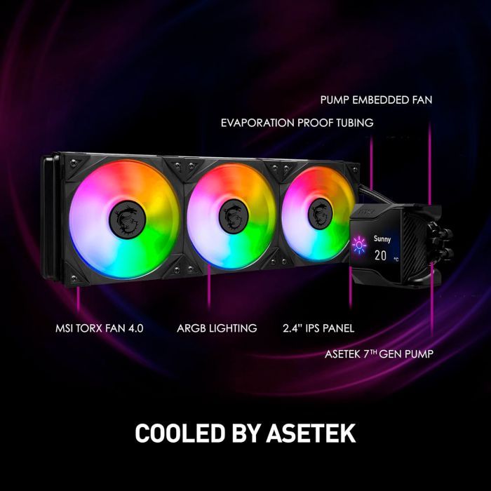 Система жидкостного охлаждения MSI MPG CORELIQUID D360 изображение 6