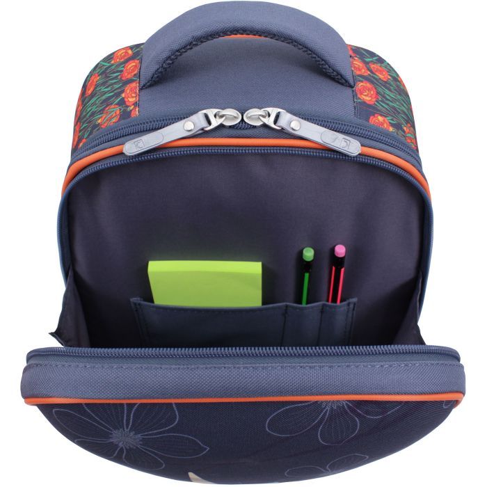 Портфель Bagland Turtle 17 л. сiрий 499 (0013466) (73697901) зображення 3