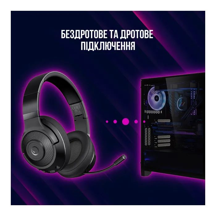 Наушники Lorgar Noah 500 Wireless Gaming Black (LRG-GHS500) изображение 11