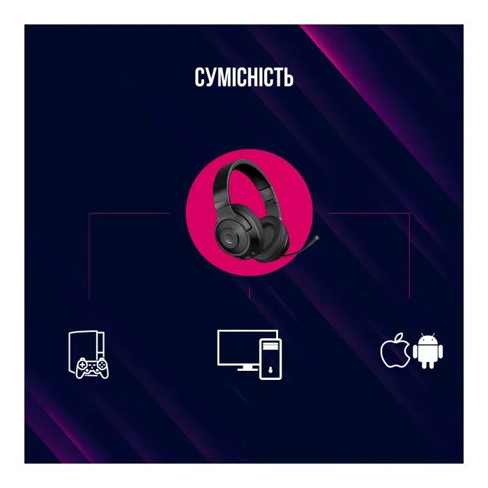 Наушники Lorgar Noah 500 Wireless Gaming Black (LRG-GHS500) изображение 12