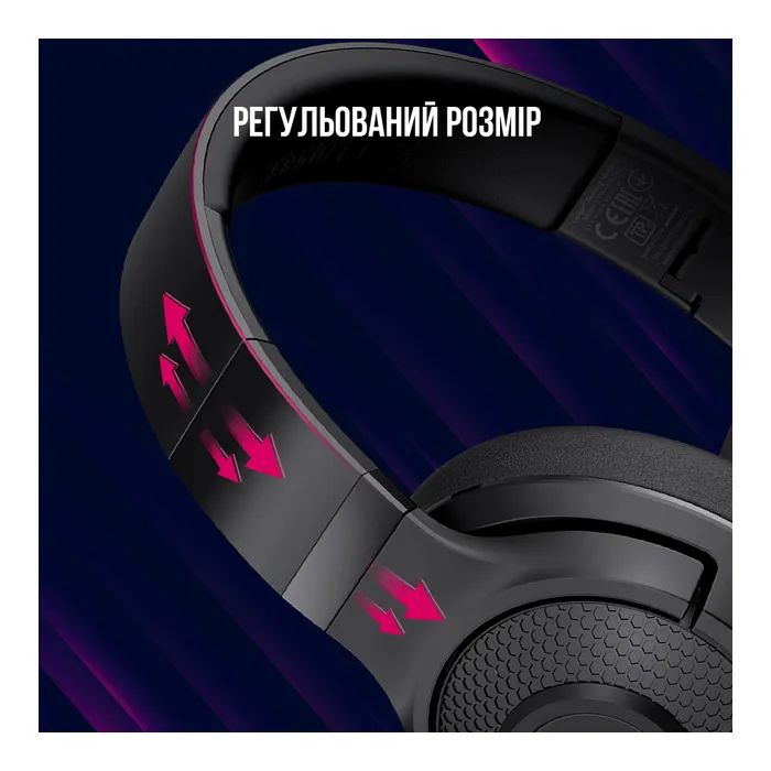 Наушники Lorgar Noah 500 Wireless Gaming Black (LRG-GHS500) изображение 8