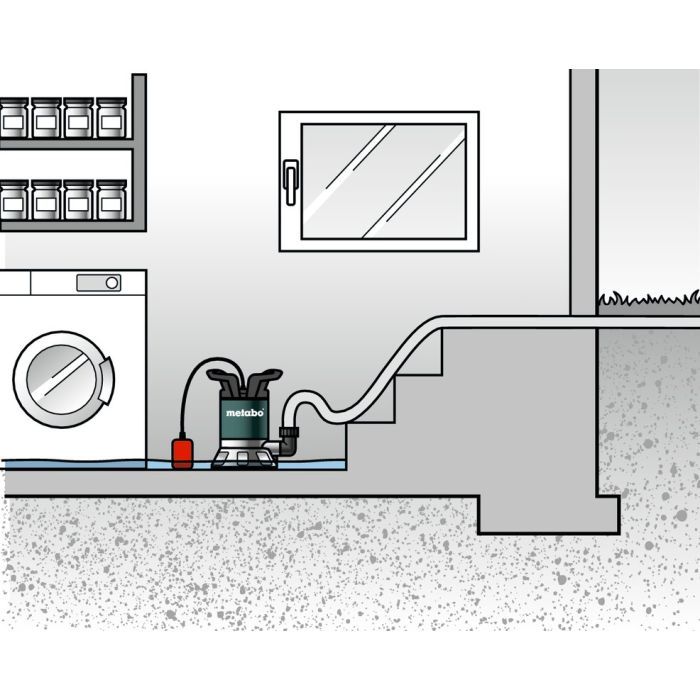 Погружной насос Metabo TP 7500 SI, 300Вт, 7500л/ч, для чистой воды (0250750013) изображение 4